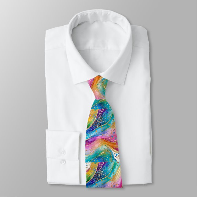 Glitter Swirl Tie (Tied)