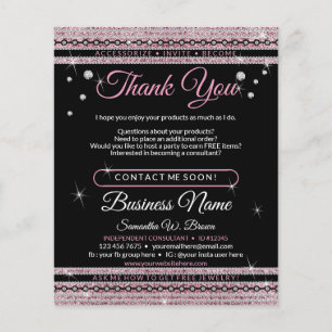 Glitter Thank You Flyer