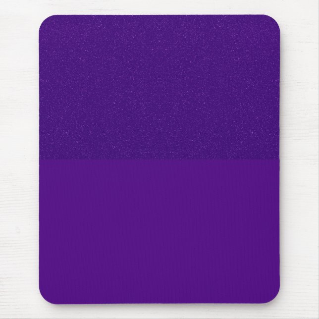 Glitter Top Purple Desk Mousepad – Customisable (Front)