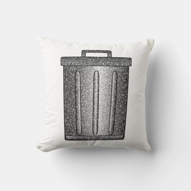 Glitter Trash Can Cushion (Front)