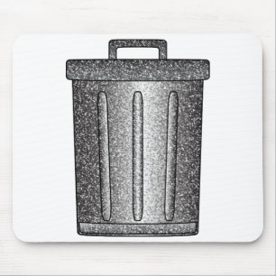 Glitter Trash Can Mouse Mat