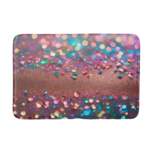 Glitter Trendy Opal Holographic Collection Bath Mat