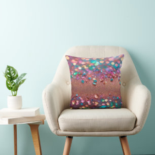 Glitter Trendy Opal Holographic Collection Cushion