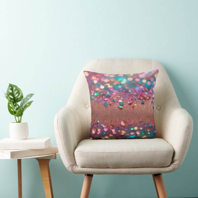 Glitter Trendy Opal Holographic Collection Cushion (Chair)