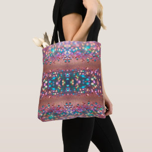 Glitter Trendy Opal Holographic Collection Tote Bag