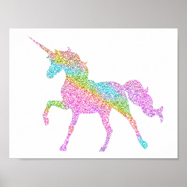 Glitter Unicorn Poster (Front)