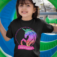 Glitter Unicorn Rainbow It's My Magical Birthday