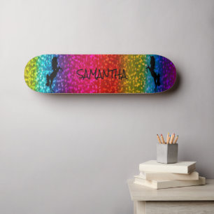 Glitter Unicorn Skateboard