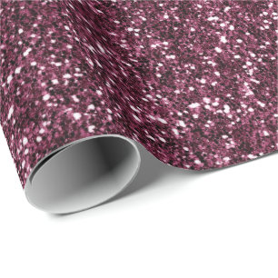 Glitter Urban Metallic Burgundy Beetroot  Bordeaux Wrapping Paper