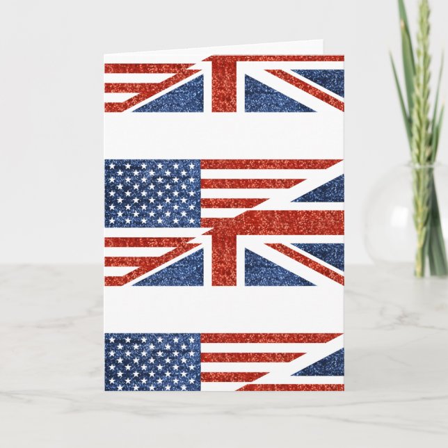 glitter usa uk card (Front)