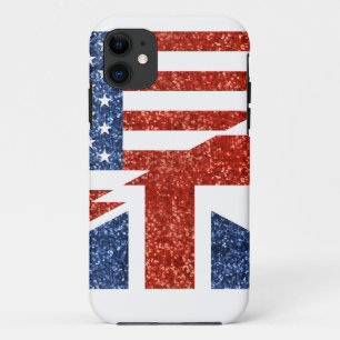 glitter usa uk iPhone 11 case