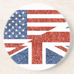 glitter usa uk coaster