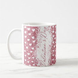 Glitter Valentines Day Coffee Mug