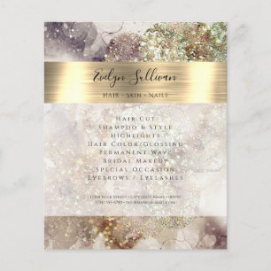 Glitter Watercolor and Foil Flyer