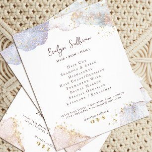 Glitter watercolor shapes flyer