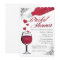 Glitter Wine Bridal Shower Invitation