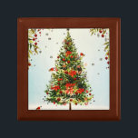 Glitter Winter Deer Forest Rose Floral Watercolor Gift Box<br><div class="desc">A sparse pine forest is spread out over a layer of white snow in the wintery forest landscape. A brief moment of serenity in nature with unique bright flowers, a buck deer stands with his large rack of antlers twisting into branches topped with flowers while birds call out to each...</div>