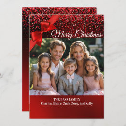 Glitter Wonderland Holiday Christmas Card