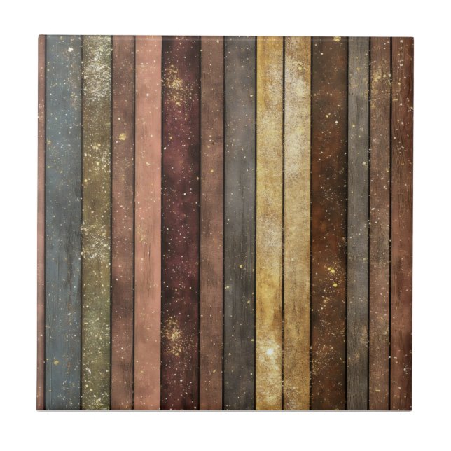 Glitter Wooden Board Pattern Tile (Front)
