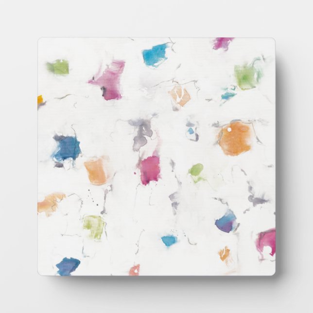 Glitterati I Abstract Print | Mike Schick Plaque (Front)