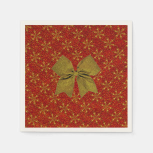 Glittered Christmas Napkin