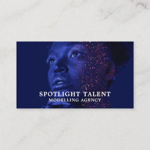 Glittered Model, Modelling Agency, Model Agent Business Card