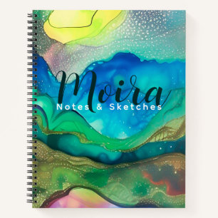 Glittering and Abstract Notebook