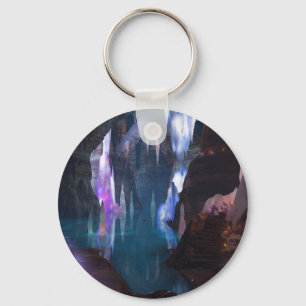 Glittering Caves by Night Keychain
