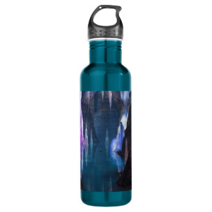 Glittering Caves by Night Water Bottle