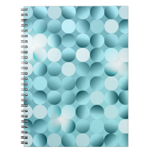 Glittering confetti green celebration backgroundab notebook