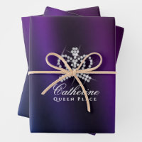 Glittering Crown Black Blue Purple