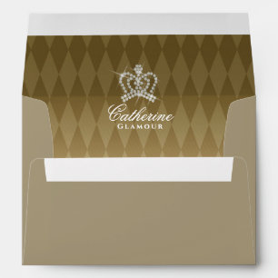 Glittering Crown Luxury Ash Envelope
