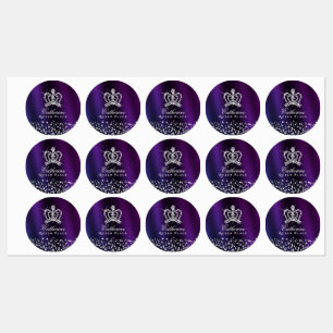 Glittering Crown Purple Blue