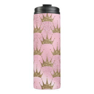 Glittering Crown Thermal Tumbler