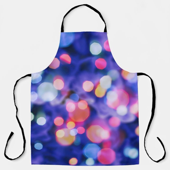 Glittering Lights, Blur Christmas Background. Apron (Front)