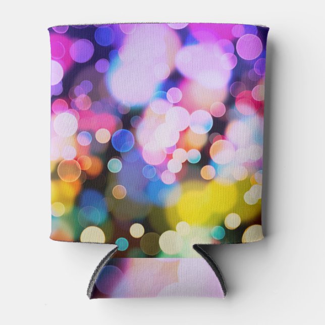 Glittering lights: vintage ambiance. can cooler (Front)