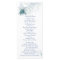 Glittering Peacock Wedding Program Rack Card