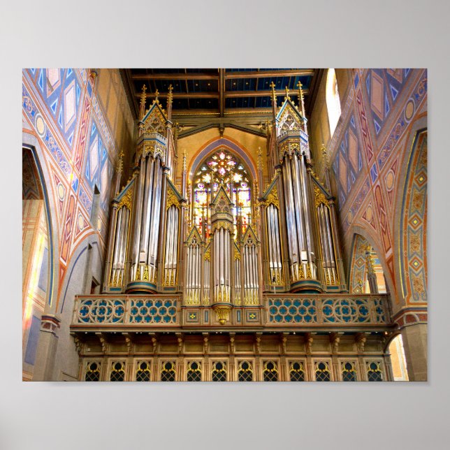 Glittering pipe organ poster (Front)