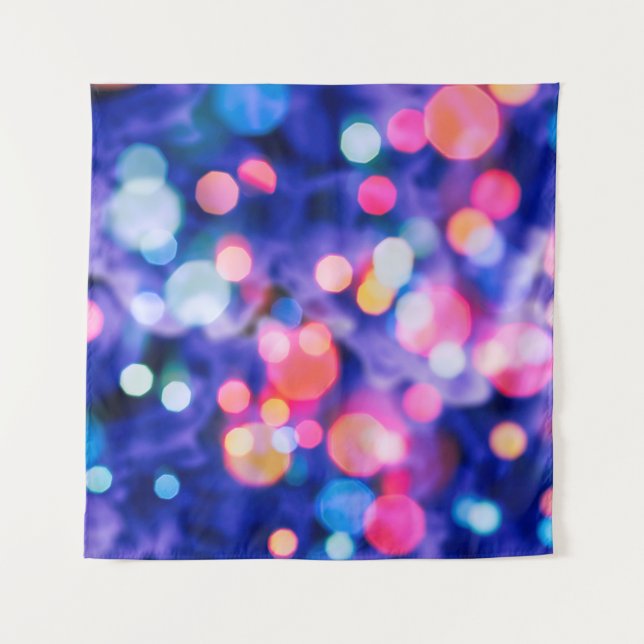 glittering shine bulbs lights background:blur of C Tapestry (Front)