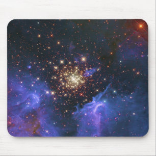 Glittering Star Cluster and Interstellar Gas Cloud Mouse Mat