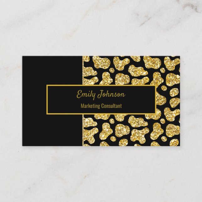 Glittering Style Business Card (Front)