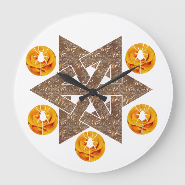glittering style large clock (Front)
