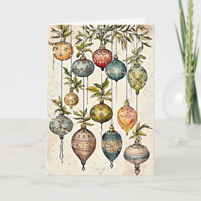Glittering Yuletide Joy Card (Front)