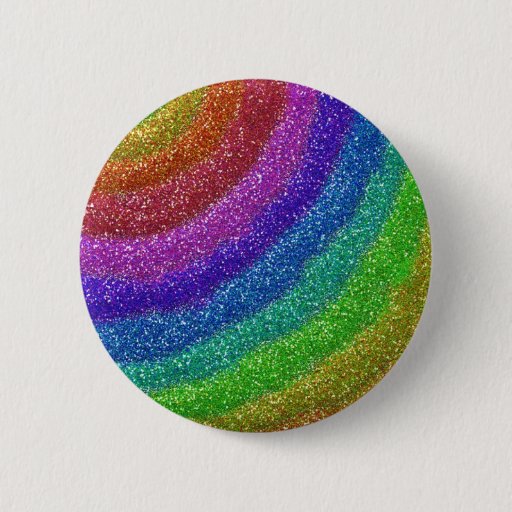Image of Glitters Rainbow 6 Cm Round Badge