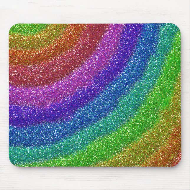 Glitters Rainbow Mouse Mat (Front)