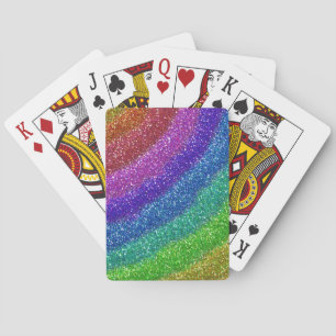 Glitters Rainbow Playing Cards