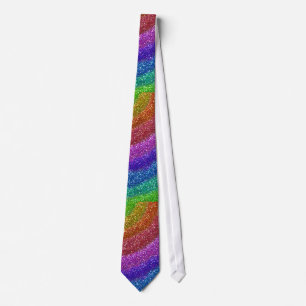Glitters Rainbow Tie
