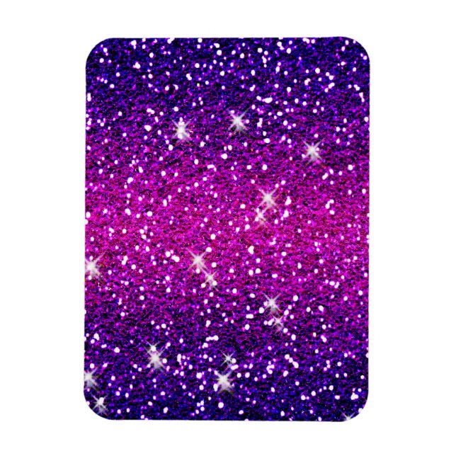 Glitters Sparkles Purple Pink Texture Magnet (Vertical)