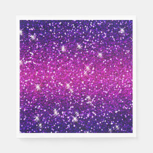 Glitters Sparkles Purple Pink Texture Napkin