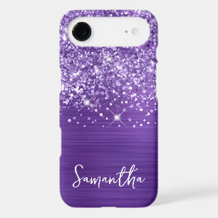Glittery Amethyst Purple Glam Name